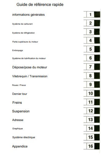 manuel d'atelier Kawasaki KLX 650 1993 français Docautomoto