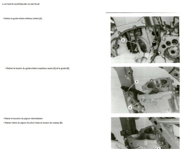 manuel d'atelier Kawasaki KLX 650 1993 français Docautomoto