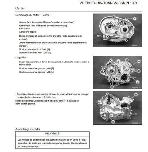 Manuel d'atelier Kawasaki KVF 750 Bruteforce Docautomoto