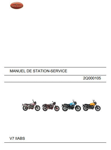 Manuel d'atelier Moto Guzzi V7 II ABS 2012 français { {{ Docautomoto }}