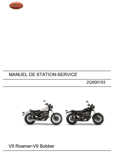 Manuel d'atelier Moto Guzzi V9 français { Docautomoto