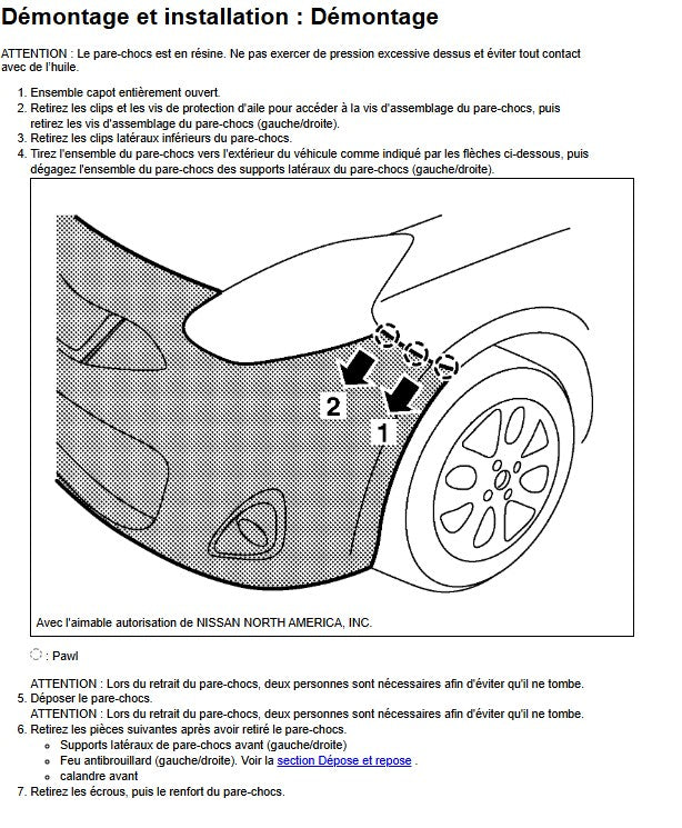 manuel d'atelier Nissan Micra 2018 français