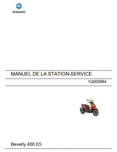 Manuel d'atelier Piaggio Beverly 400 2021 français { {{ Docautomoto }}
