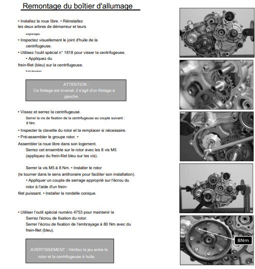 manuel d'atelier Sherco 250 300 SEF R 2025 français Docautomoto