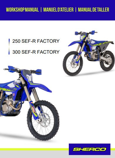 manuel d'atelier Sherco 250 300 SEF R 2025 français Docautomoto