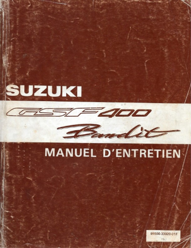 manuel d'atelier Suzuki GSF 400 bandit { Docautomoto