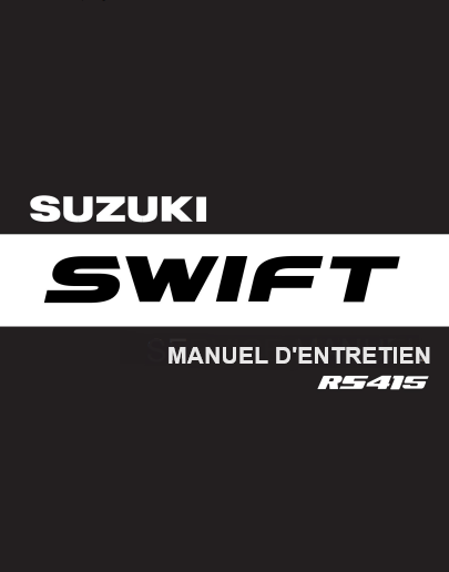Manuel d'atelier Suzuki Swift RS 415 2005 français { Docautomoto