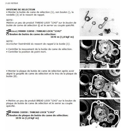 manuel d'atelier Suzuki 1300 hayabusa 1999 { {{ Docautomoto }}