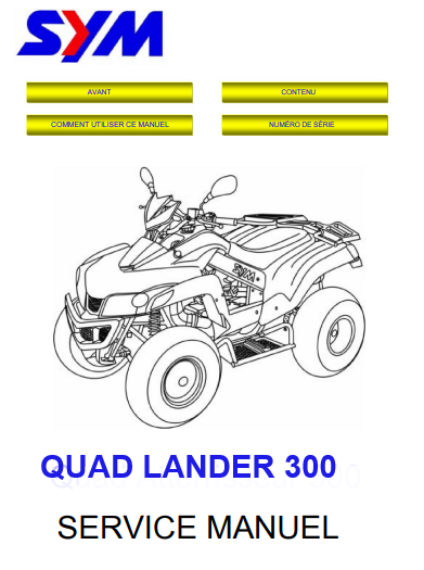 manuel d'atelier Sym 300 Lander français { Docautomoto