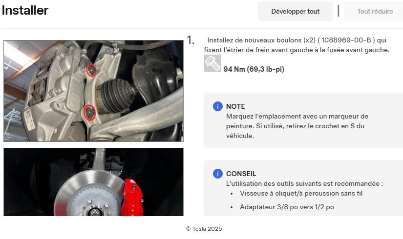 manuel d'atelier Tesla model3 2024 français Docautomoto