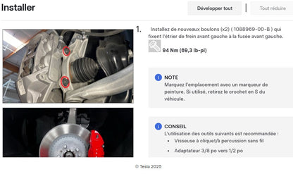 manuel d'atelier Tesla model3 2024 français Docautomoto
