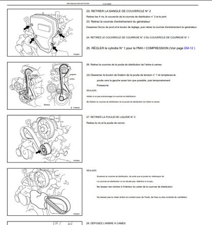 Manuel d'atelier Toyota Tercel 1995 1998 en français Docautomoto