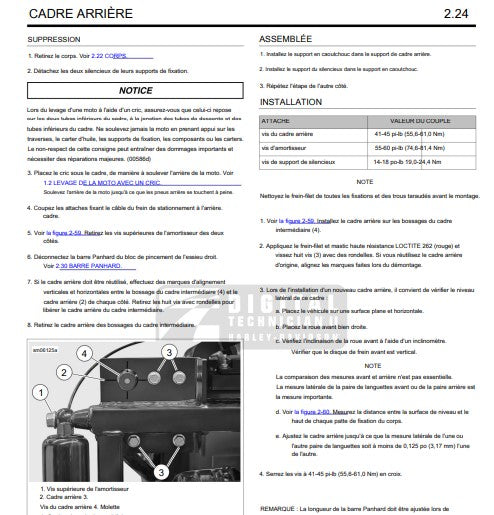 Manuel d'atelier harley Davidson trike 2015 français Docautomoto