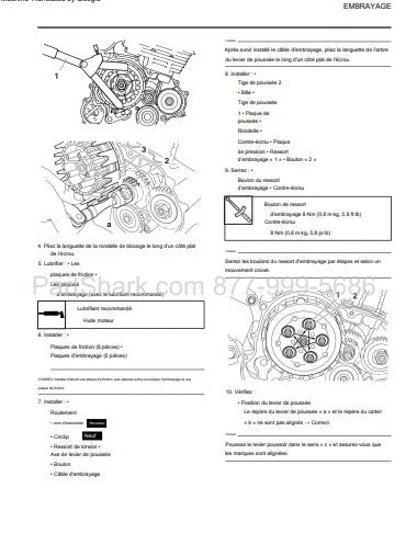 Manuel d'atelier Yamaha 250 Raptor 2009 français { {{ Docautomoto }}