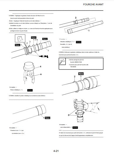 manuel d'atelier Yamaha WRF 450 2022 { {{ Docautomoto }}