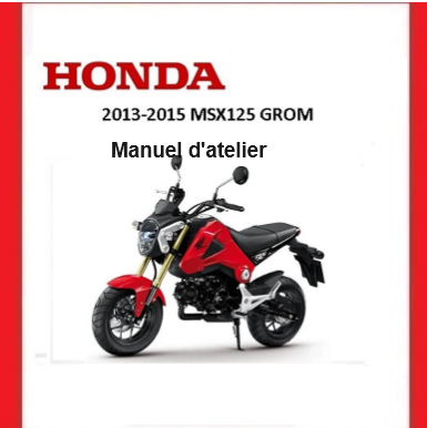 Manuel d'atelier Honda MSX 125 GROM 2013 { {{ Docautomoto }}