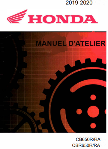 Manuel d'atelier Honda CB 650 R 2019 français { Docautomoto