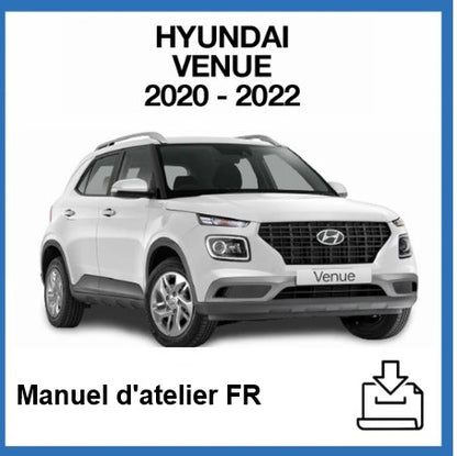 Manuel d'atelier Hyundai Venue 2020 français Docautomoto