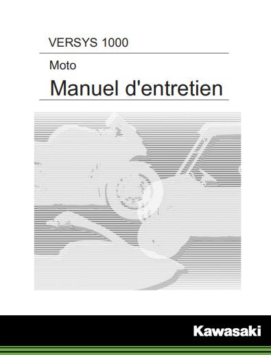 Manuel d'atelier Kawasaki 1000 Versys 2020 français Docautomoto