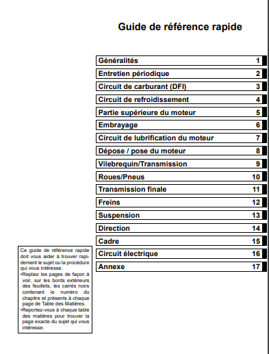 manuel d'atelier Kawasaki KXF 250 2012 Docautomoto