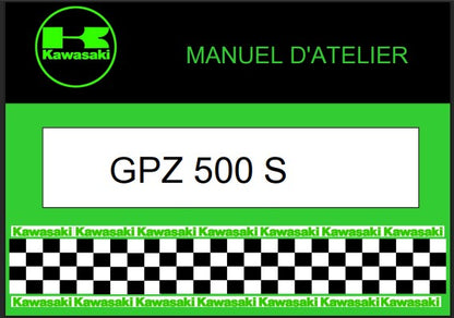 manuel d'atelier kawasaki GPZ 500 S 1987 1990 français Docautomoto
