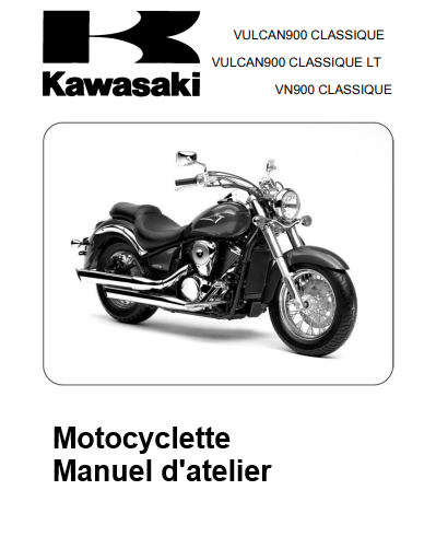 manuel d'atelier Kawasaki VN 900 Classic 2007 Docautomoto