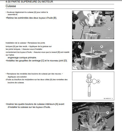 manuel d'atelier kawasaki W800 2015 français Docautomoto