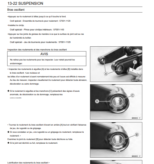 Manuel d'atelier Kawasaki Z650 2017 français Docautomoto