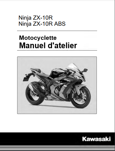 Manuel d'atelier Kawasaki ZX 10R 2015 français Docautomoto
