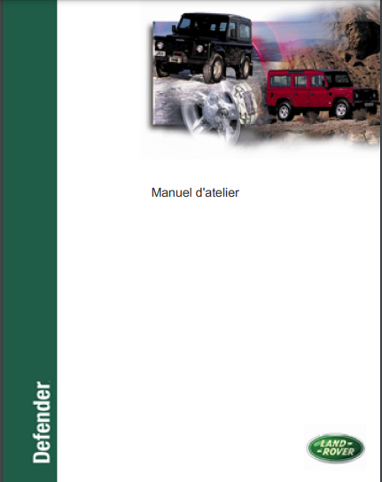 manuel d'atelier Land Rover Defender V8 4litres 1997 { Docautomoto