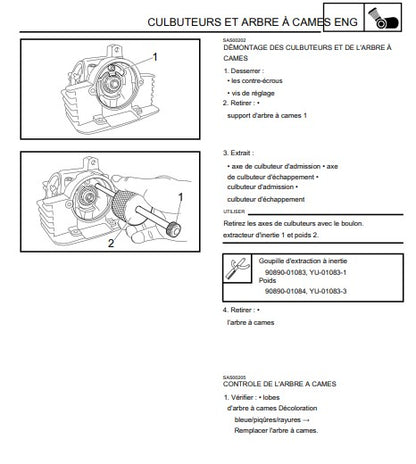 manuel d'atelier Yamaha YB 125 2014 { {{ Docautomoto }}