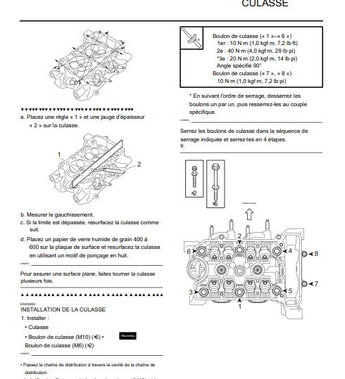 manuel d'atelier Yamaha FZ 07 2017 français { {{ Docautomoto }}