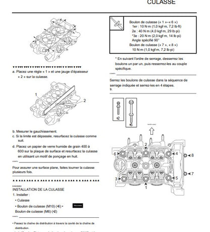 manuel d'atelier Yamaha FZ 07 2017 français { {{ Docautomoto }}