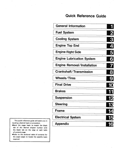 manuel d'atelier Kawasaki KMX 125 1988 Docautomoto