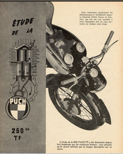 Manuel de réparation Puch 250 TF 1951 Docautomoto