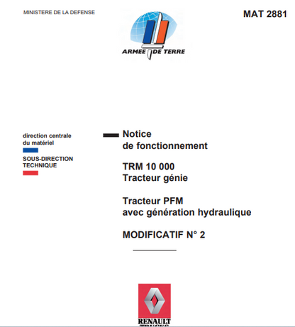 Manuels d'atelier Renault TRM 10000 { {{ Docautomoto }}