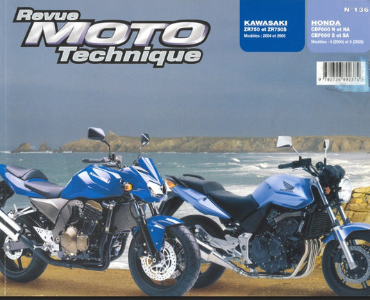 Manuel de réparation Kawasaki ZR 750 2004 2006 Docautomoto