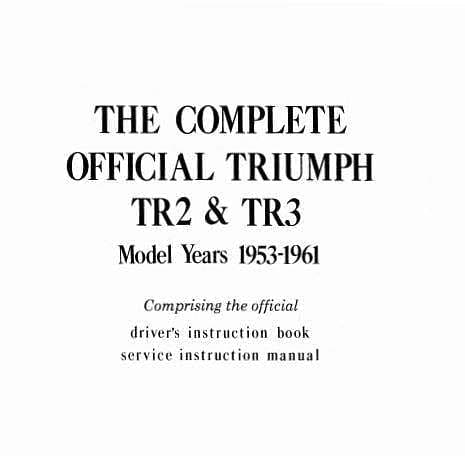 Manuel d'atelier Triumph Tr2 Tr3 { AUTHENTIQU'ERE