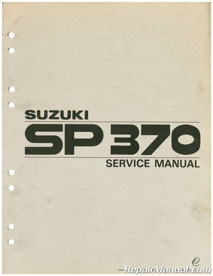 Manuel d'atelier Suzuki SP 370 { {{ Docautomoto }}