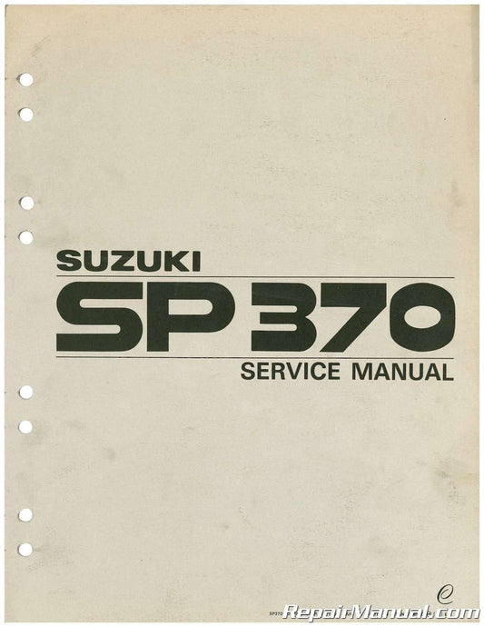 Manuel d'atelier Suzuki SP 370 { {{ Docautomoto }}
