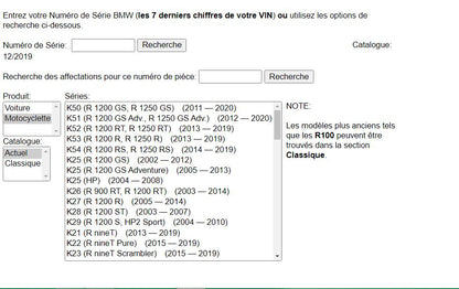 Catalogue de pîèces BMW 1948 2020 { {{ Docautomoto }}