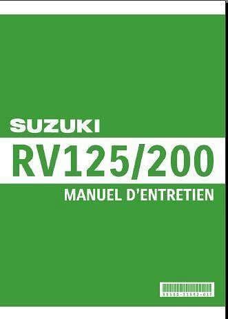 Manuel d'atelier Suzuki RV 125 Van Van 2003 2007 { AUTHENTIQU'ERE