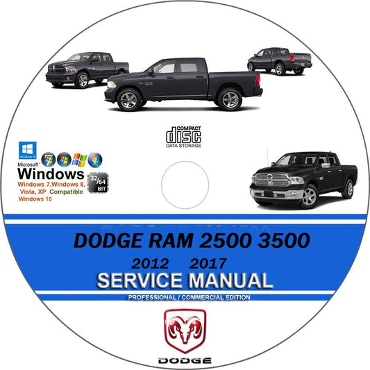 Manuel d'atelier Dodge RAM 2500 3500 2012 2017 { Docautomoto