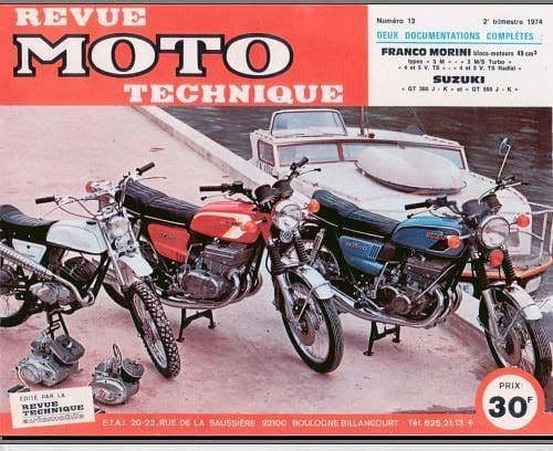 Manuels d'atelier Suzuki GT 380 GT 550 { {{ Docautomoto }}
