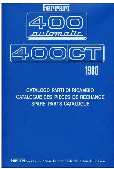 manuel d'atelier Ferrari 400 { AUTHENTIQU'ERE