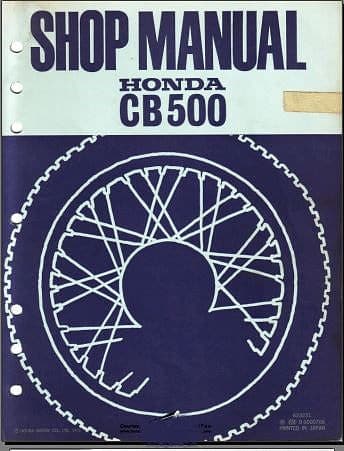 Manuels d'atelier Honda 500 et 550 Four { {{ Docautomoto }}