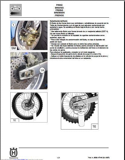 Manuel d'atelier Husqvarna 610 2007 { {{ Docautomoto }}