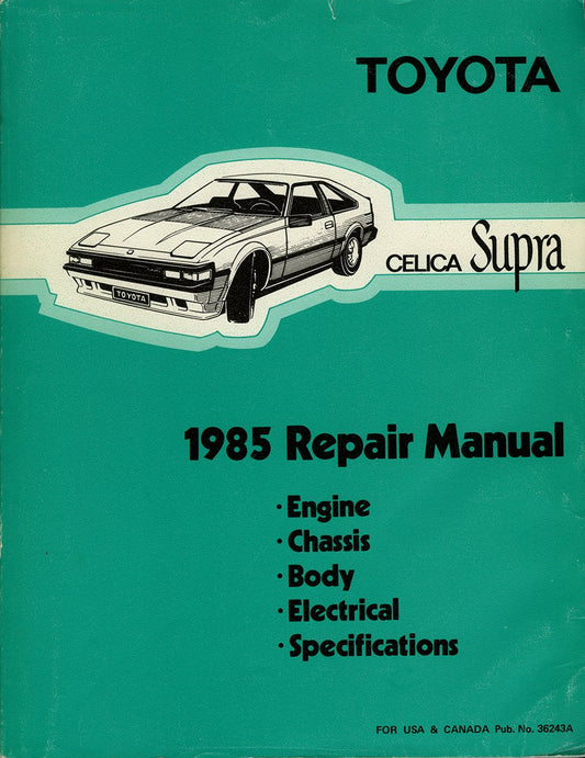 Manuel d'atelier Toyota Supra Mk2 1985 { Docautomoto