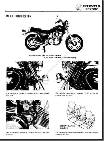 Manuel d'atelier Honda CB 900 1980 { {{ Docautomoto }}