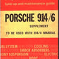 manuel d'atelier Porsche 914 et 914 /6 1300 pages { AUTHENTIQU'ERE